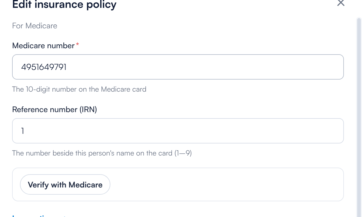 Verify with Medicare on a Medicare policy