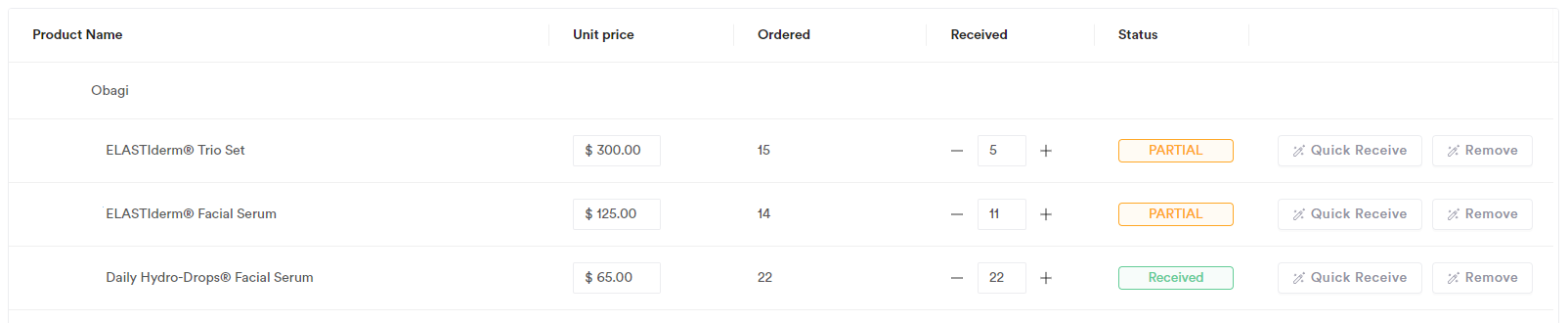 How to perform a partial order